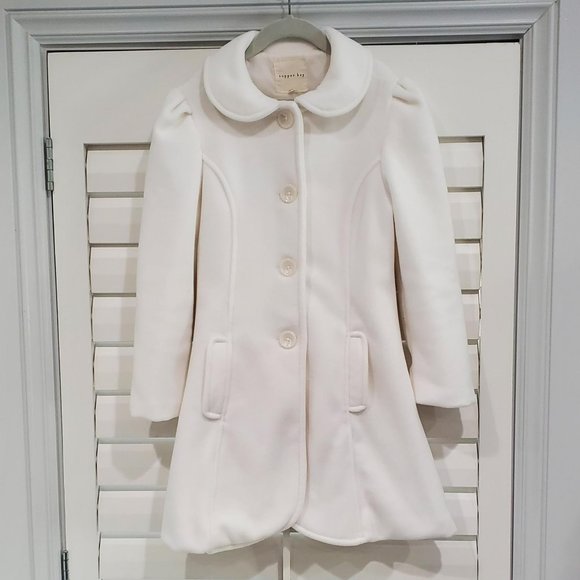 Copper Key Other - Copper Key Girls White Dress Coat